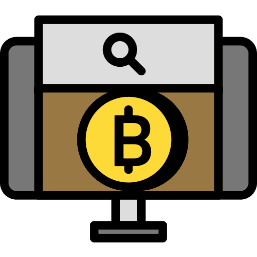 Bitcoin ui electronics commerce and shopping icon