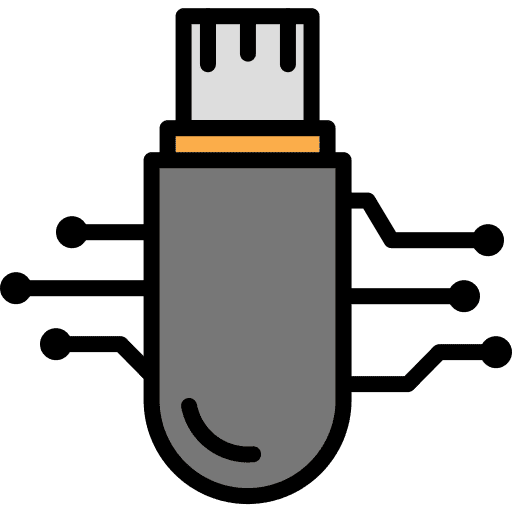 Pendrive file storage computing data storage icon