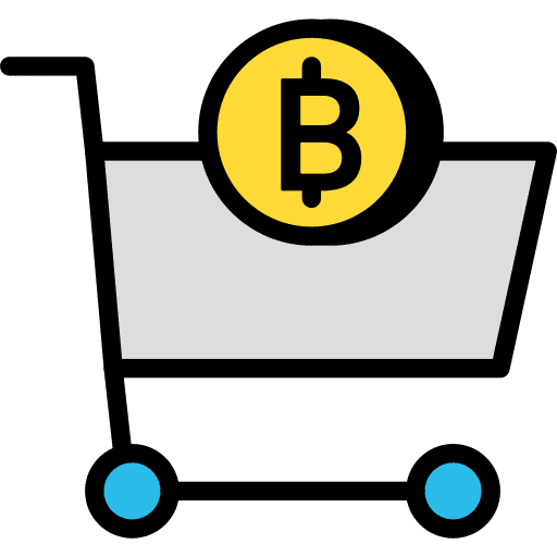 Shopping cart trolley payment method business and finance icon