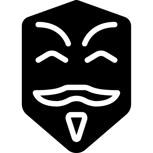 Hacker hacker shapes and symbols people icon