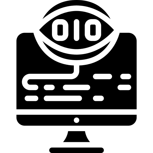 Binary code algorithm data binary code icon