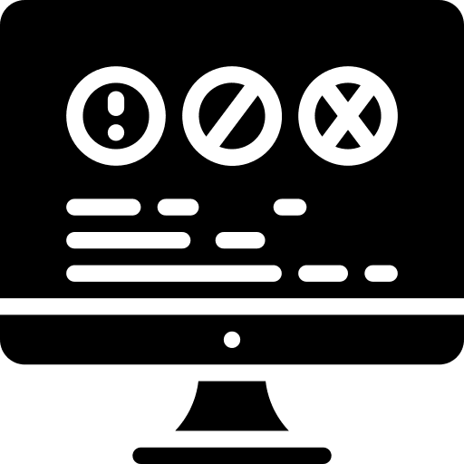 Computer screen symbol tv icon