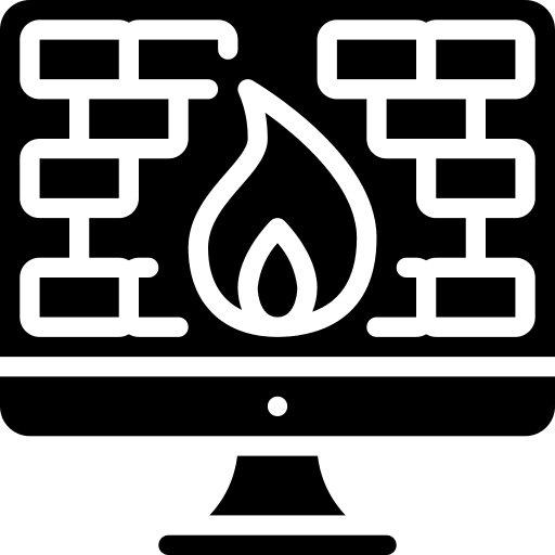 Firewall security computing technology icon