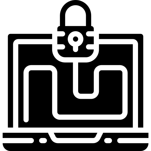 Lock padlock security screen icon