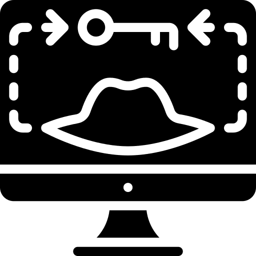 Block screen seo and web block icon