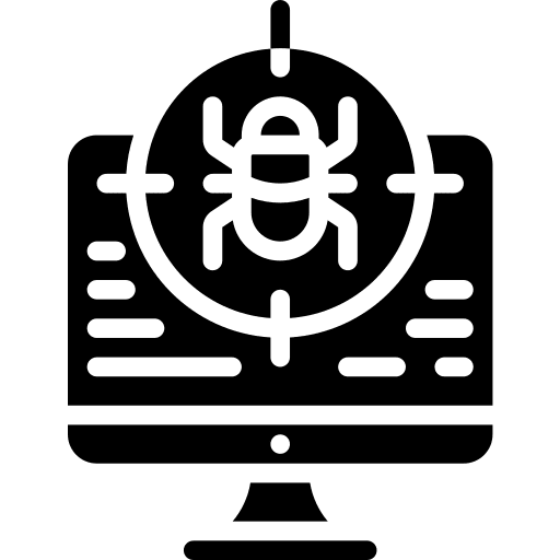 Malware virus seo and web insect icon