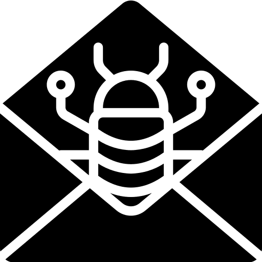 Malware virus spam email icon