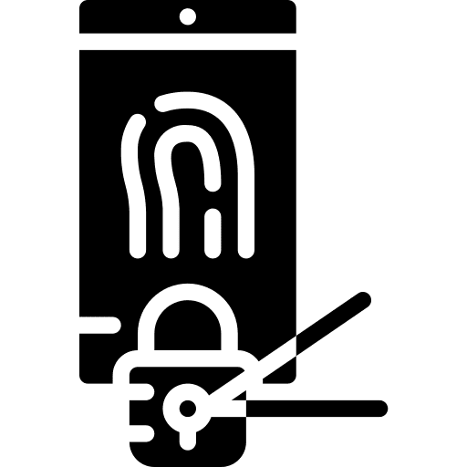 Password smartphone unlock security icon