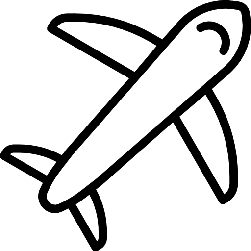 Airplane delivery aeroplane travel icon