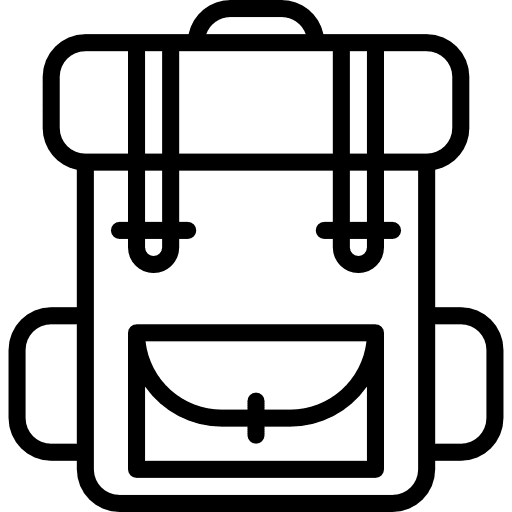 Backpack bag luggage bags icon