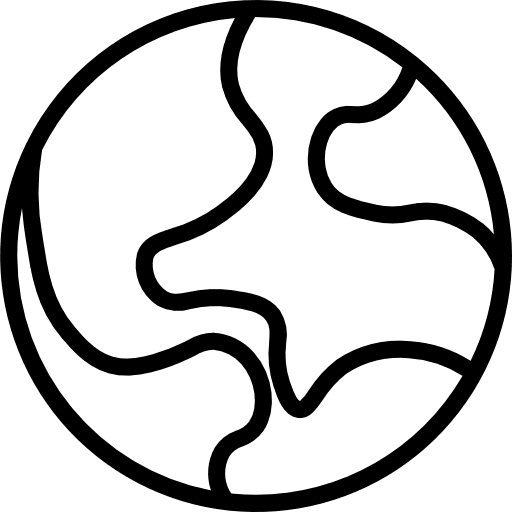 World world map maps and location planet icon