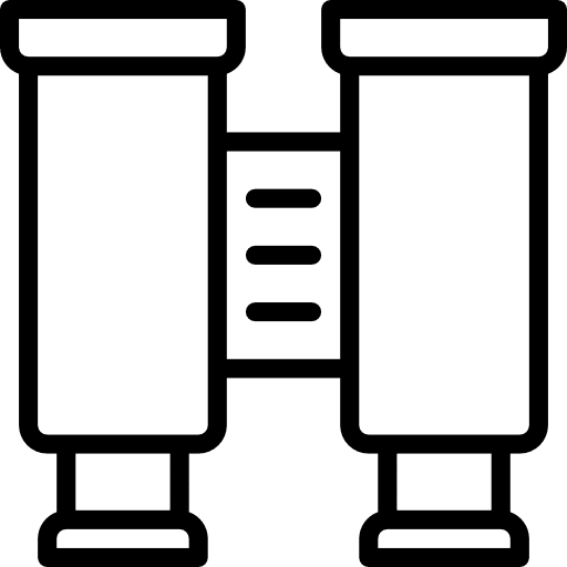 Binoculars eye miscellaneous outlook icon