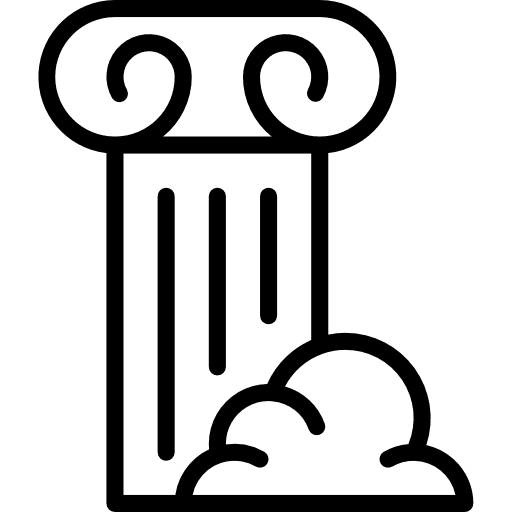 Column elegant art and design ancient icon