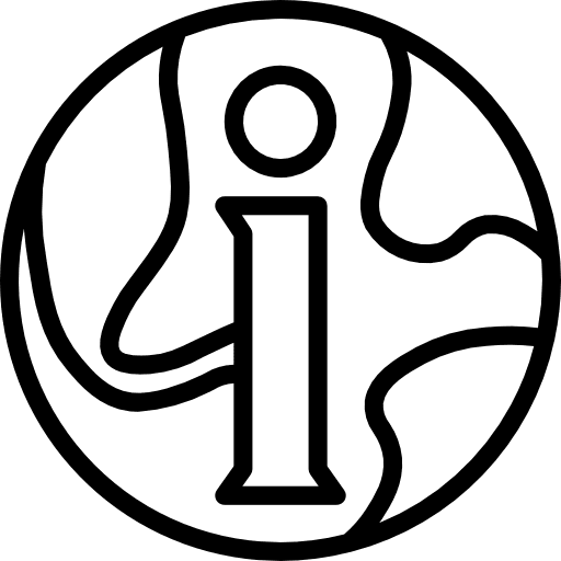 Information news globe grid internet icon