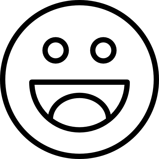 Smile emoticon happy good icon
