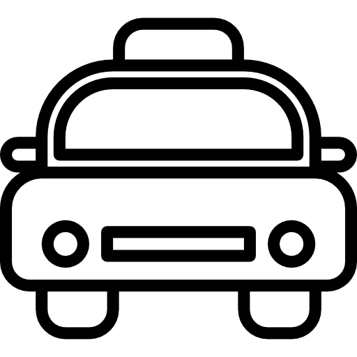 Taxi cab transport holidays icon