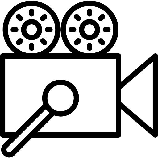 Video entertainment cinema tools icon