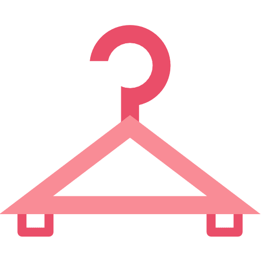 Wardrobe fashion hanger tool icon