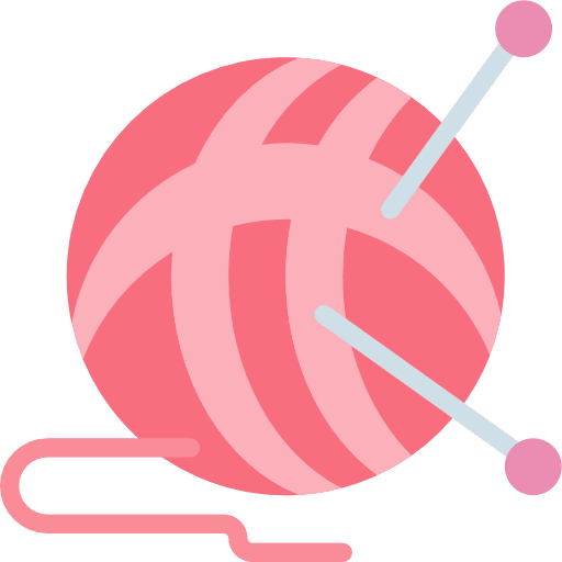 Wool ball wool tool icon