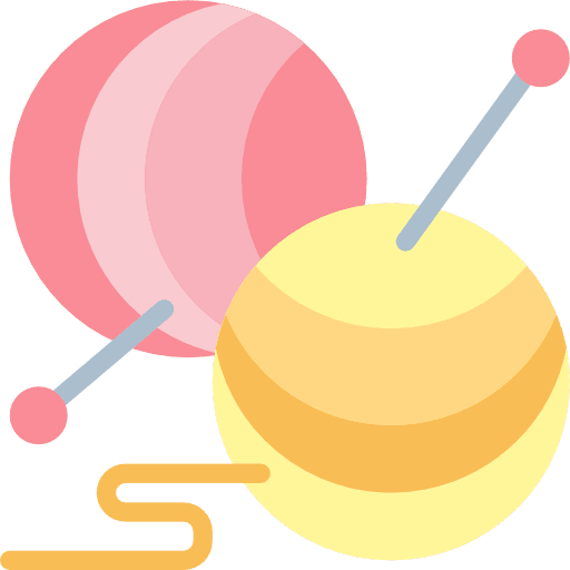 Yarn ball hobbies and free time yarn ball needle icon