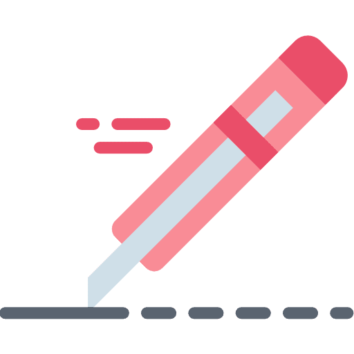 Cutter fashion handcraft art and design icon