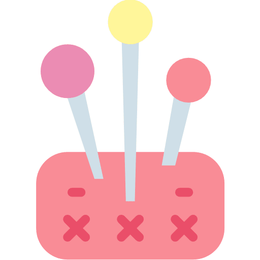 Pin pincushion pins modiste icon