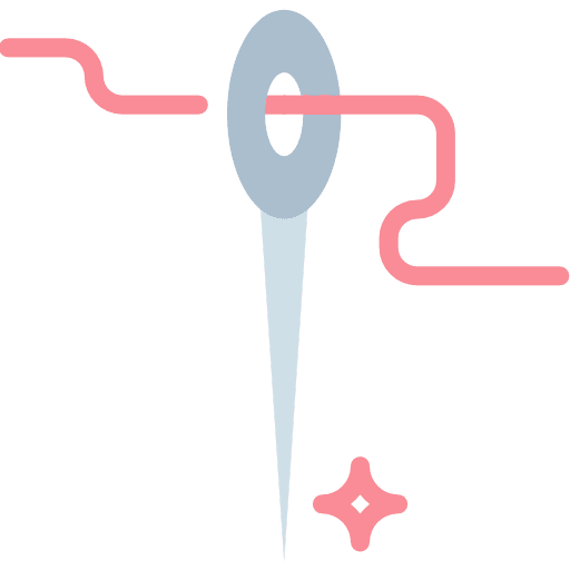 Sewing tool sew needle icon