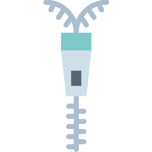 Zipper zipper art and design garment icon