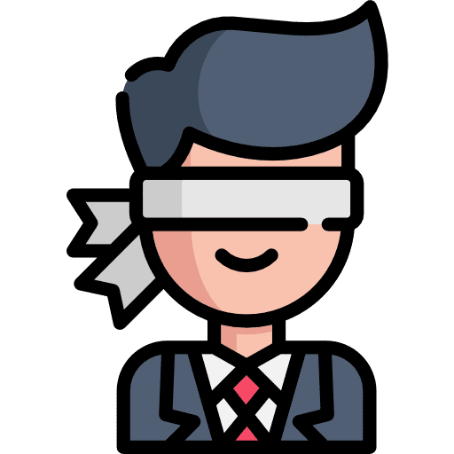 Blind blind idea worker icon