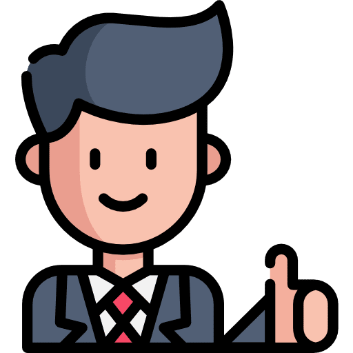 Businessman reliable business and finance boss icon