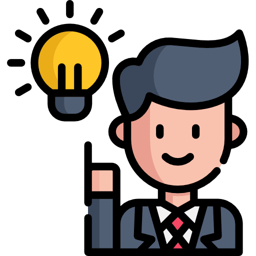 Idea creativity manager management icon