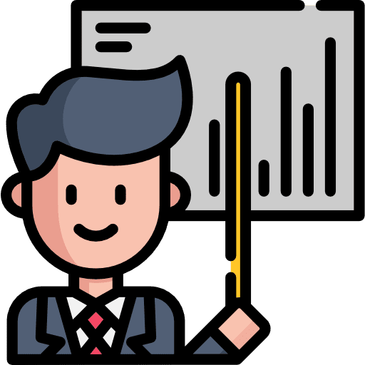 Presentation data analytics graph bar graph icon