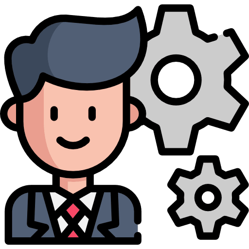 Settings settings employee man icon