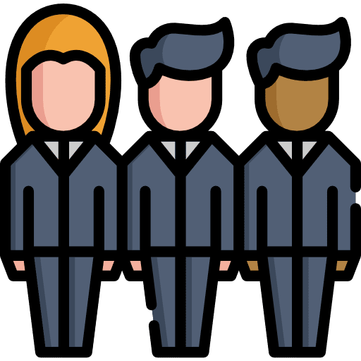 Team cooperation teamwork networking icon