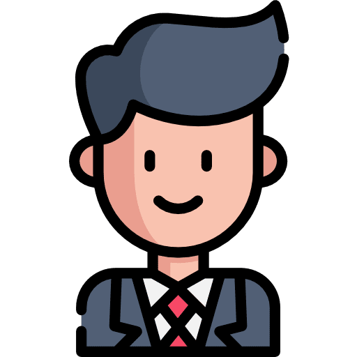Avatar worker man employee icon