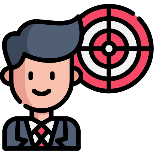 Businessman businessman goal target icon