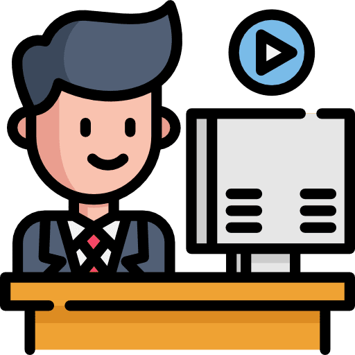 Businessman work leader working icon