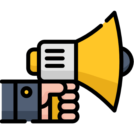 Megaphone advertising protest loud icon