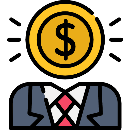 Money strategy dollar businessman icon