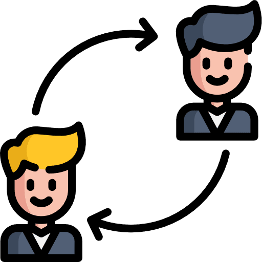 Teamwork leadership person business and finance icon