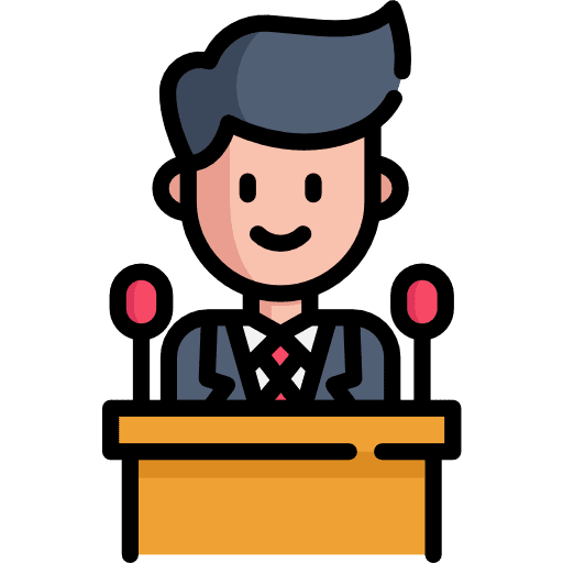 Tribune communications lectern user icon