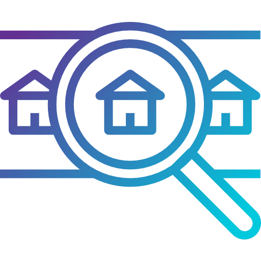 Magnifying glass ui seo and web architecture icon