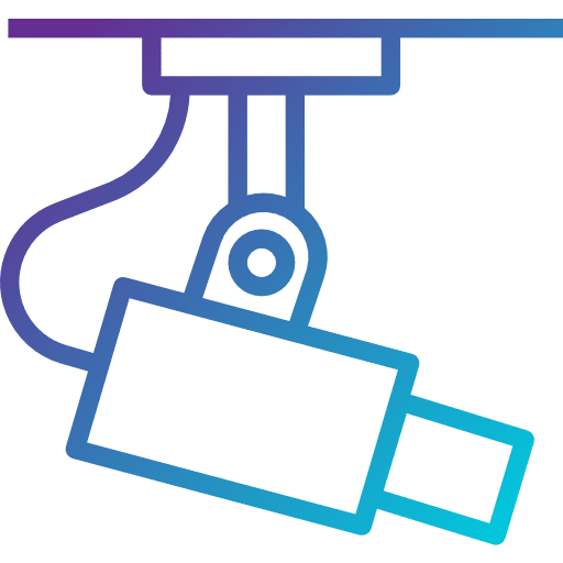 Cctv recording camera video icon