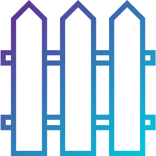Fence fence yard limits icon