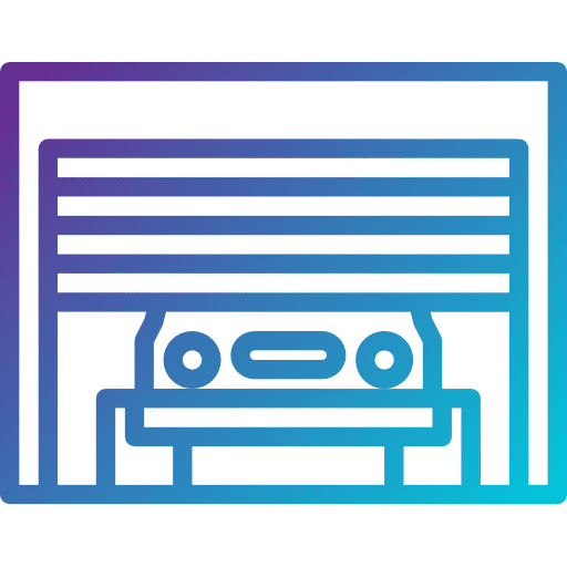 Garage house transportation buildings icon