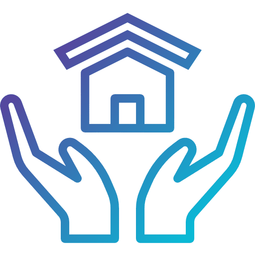 Insurance house business architecture icon