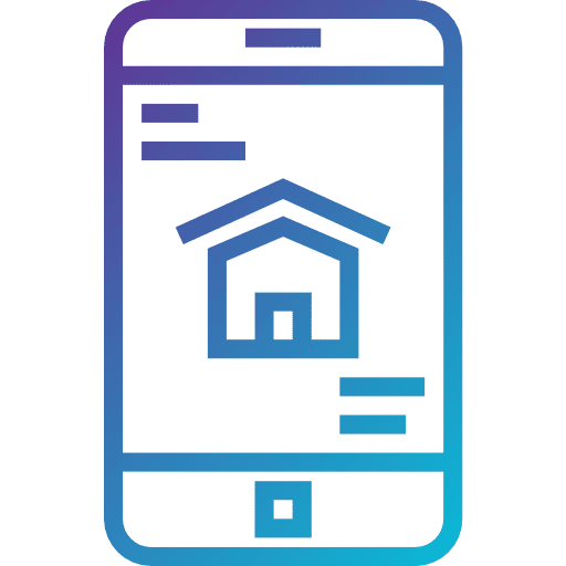 Mobilephone smartphone commerce real estate icon