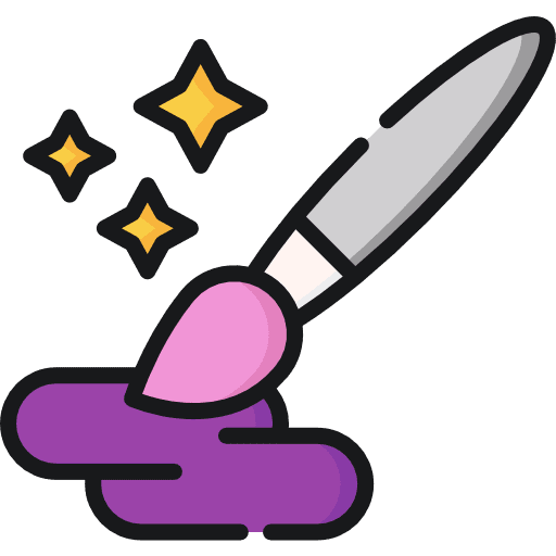 Brush art and design painting paint icon