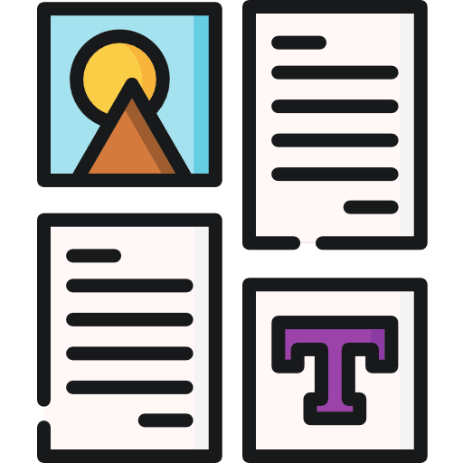 Format text format art and design rectangular icon