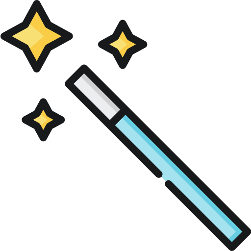 Magic wand tools and utensils interface wand icon